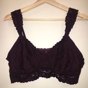 Aerie Burgundy Bralette